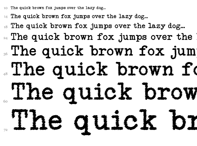NeoBulletin Trash font waterfall